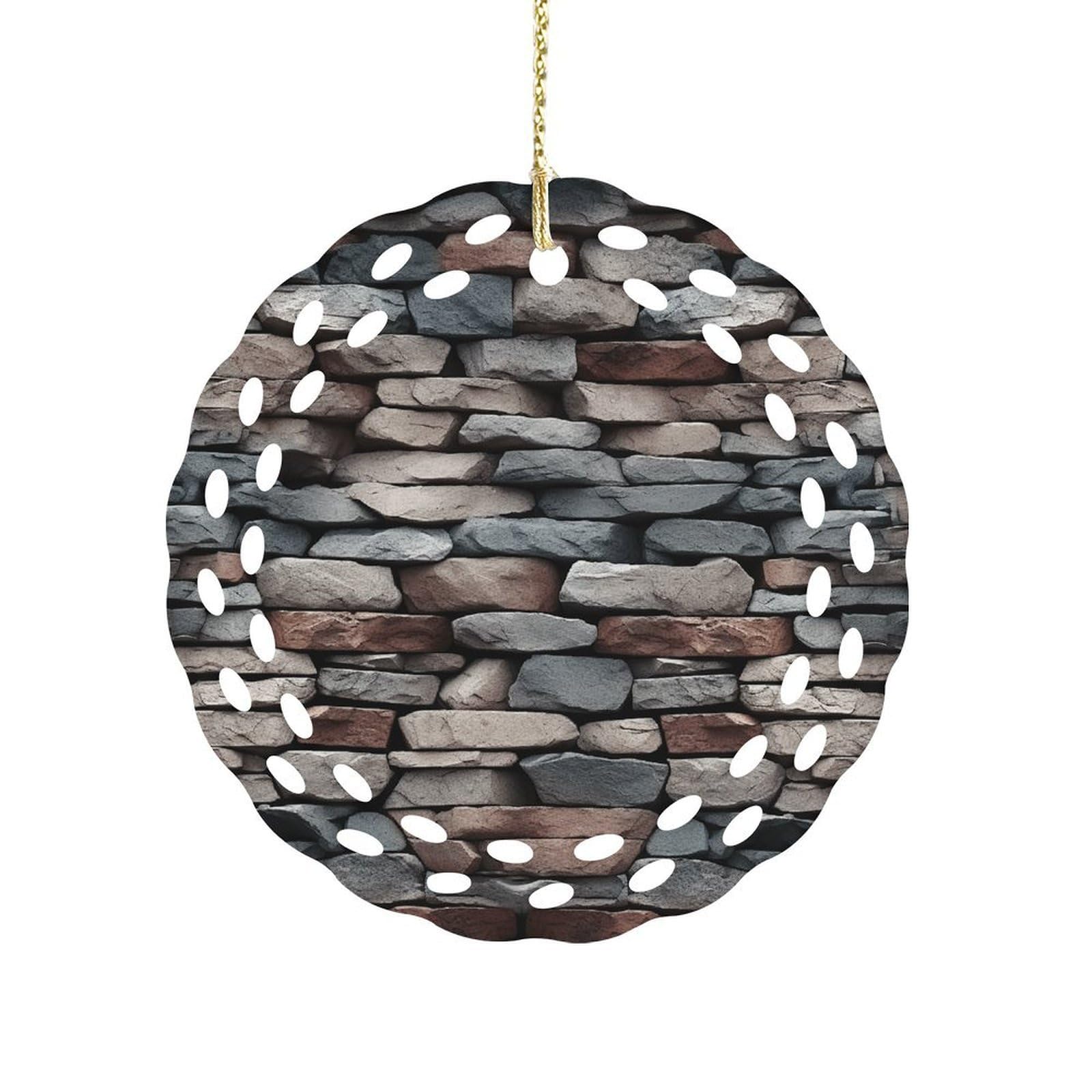 Wsoihfec Style Stonehanging Ornaments For Tree- Christmas Ornaments,Home Decor | Housewarming Gifts,Ceramic Keepsake For Family, Friends