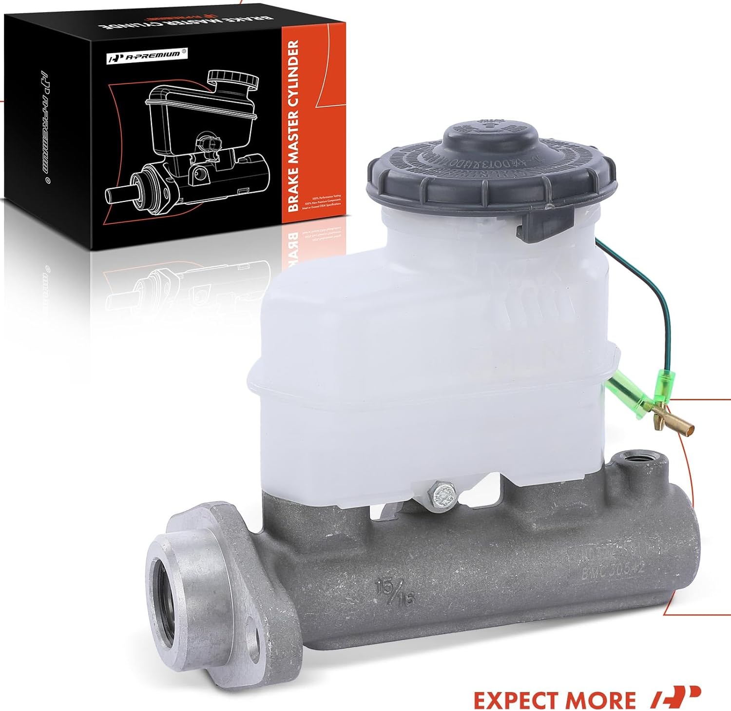 A-Premium Brake Master Cylinder with Reservoir and Cap Compatible with Honda Vehicles - CR-V 1999 2000 2001 L4 2.0L, with 4-Wheel ABS - Replaces 46100S10951, 46100S10952