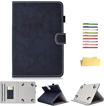 Universal Case for Galaxy Tab A7 Lite 8.7 inch/Tab A 8.0/Tab A 8.4/Tab E 8.0/Tab S2 8.0/Tab 4 8.0 Tablet SM-T220/T380/T307/T387/T290/P200/T377/T350, 7.9" iPad Mini 5/4/3/2/1 Cover, Darkblue