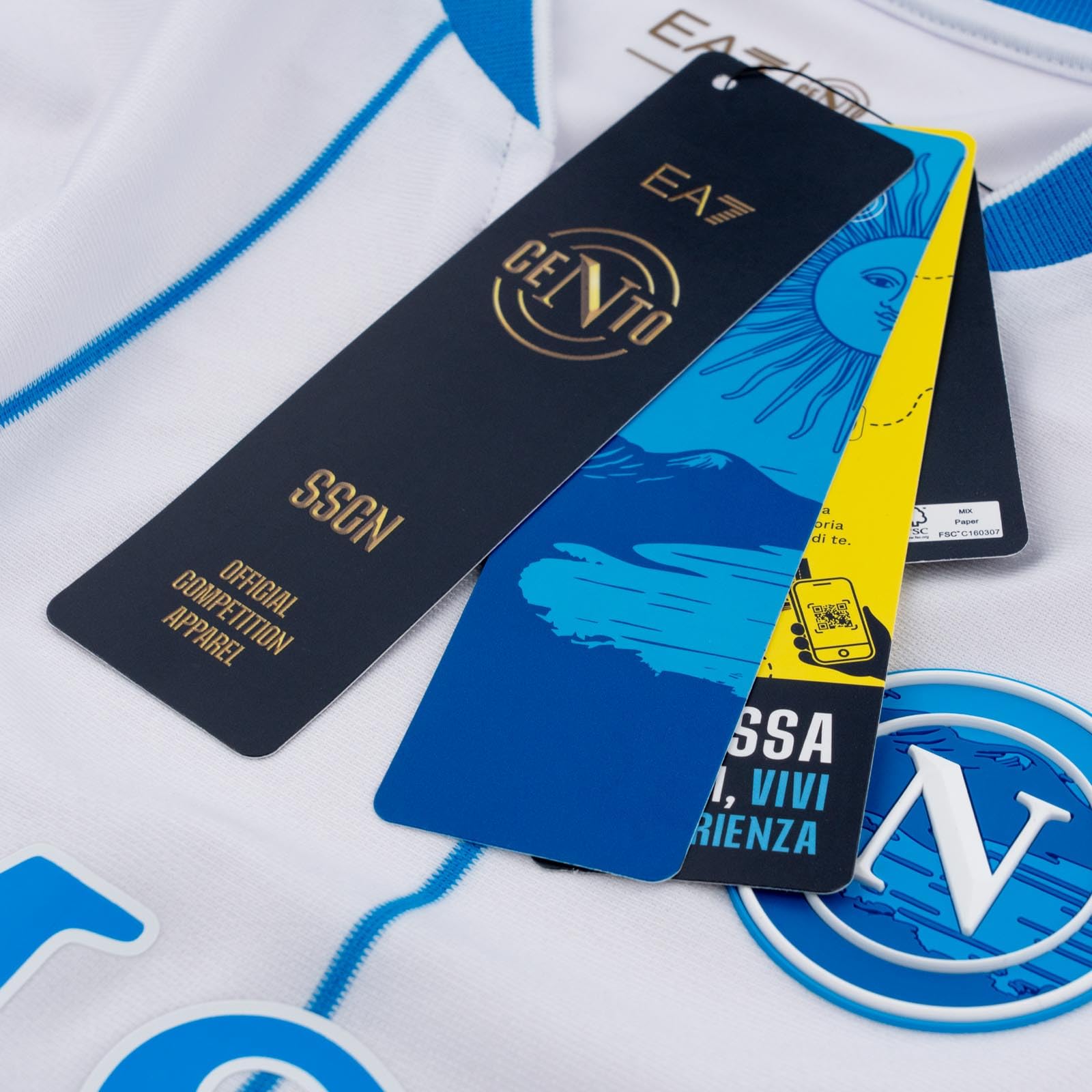 SSC Napoli Maglia Gara Away Authentic Bianca 2026/2027, Prodotto Ufficiale