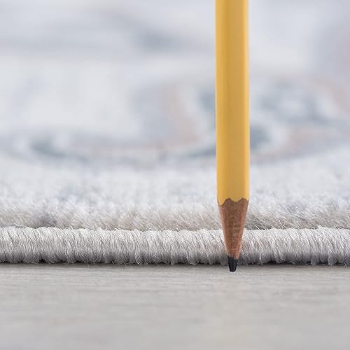 Miniatura 2 de Alfombra redonda moderna de 5.9 ft, alfombra de área interior, para sala de estar, comedor, dormitorio, cocina, entrada, contemporánea, alfombras