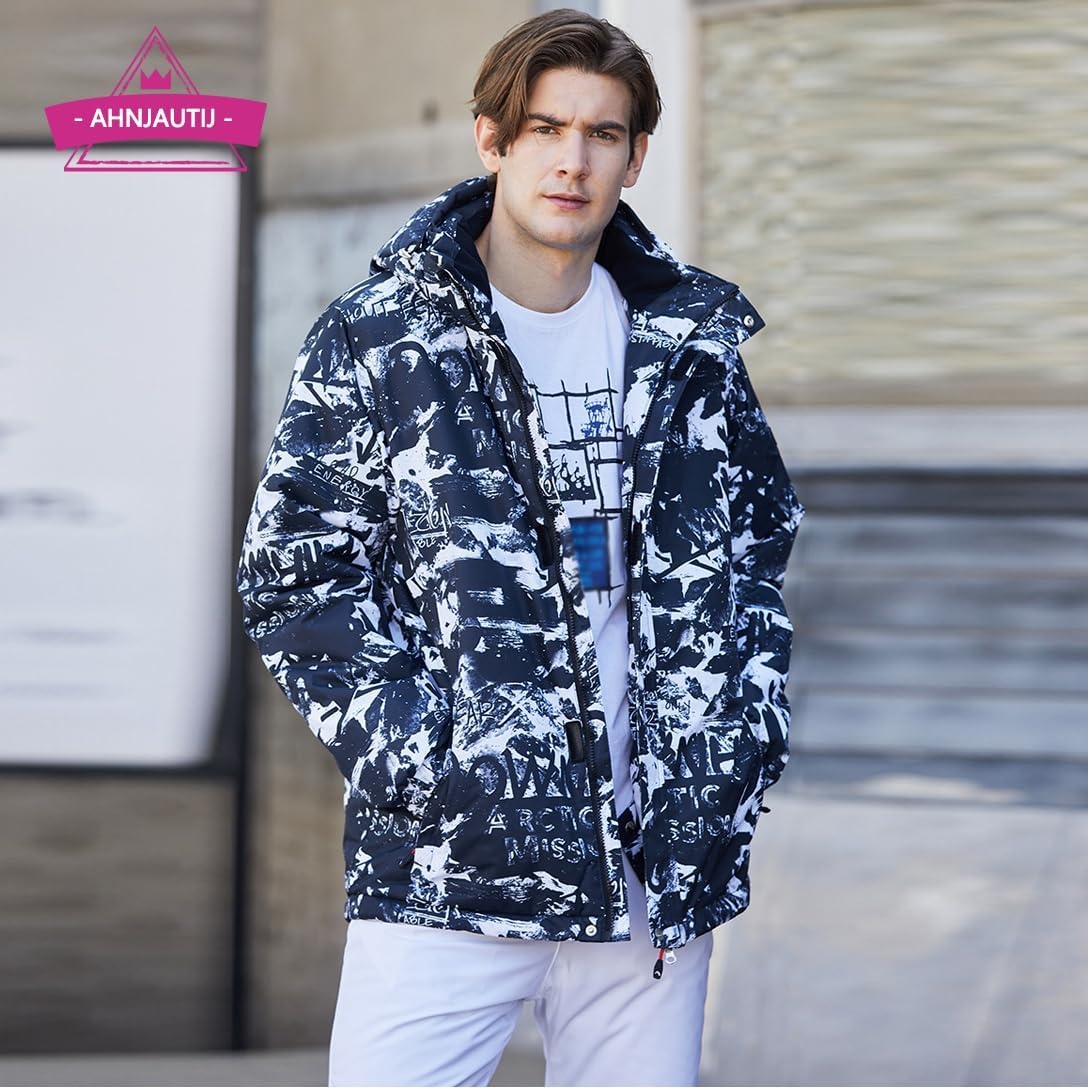 [AHNJAUTIJ] スキーウェア メンズ 上下セット スノーボードウェア レディース スノボウェア おしゃれ 動きやすい 耐磨耗