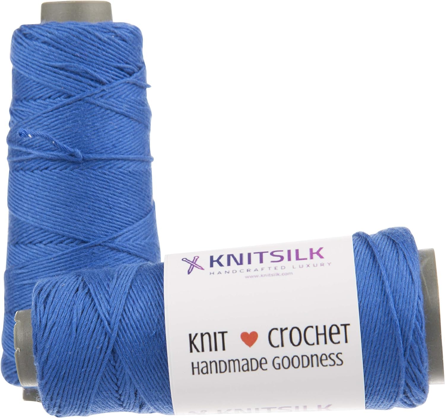 Knitsilk Reine Seide-Viskose-Mischgarn in Zapfen, hochwertiges Seidengarn für luxuriös, vielseitig und perfekt zum Häkeln und Stricken, für Schmuck und DIY-Projekte (8-lagig, 160 Yards) (PCK (3