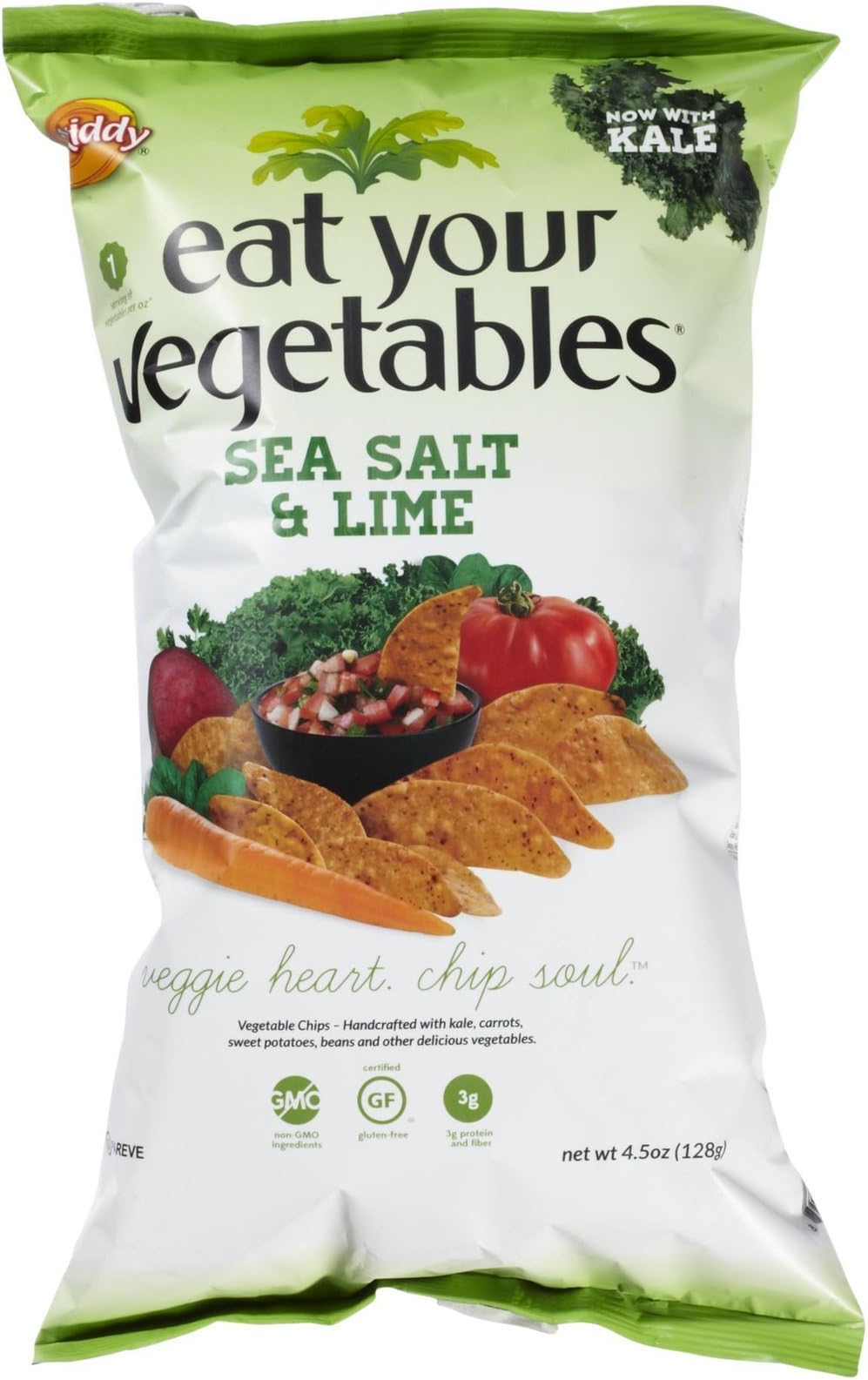 Eat Your Vegetables Sea Salt & Lime Veggie Chips, 4.5 oz
