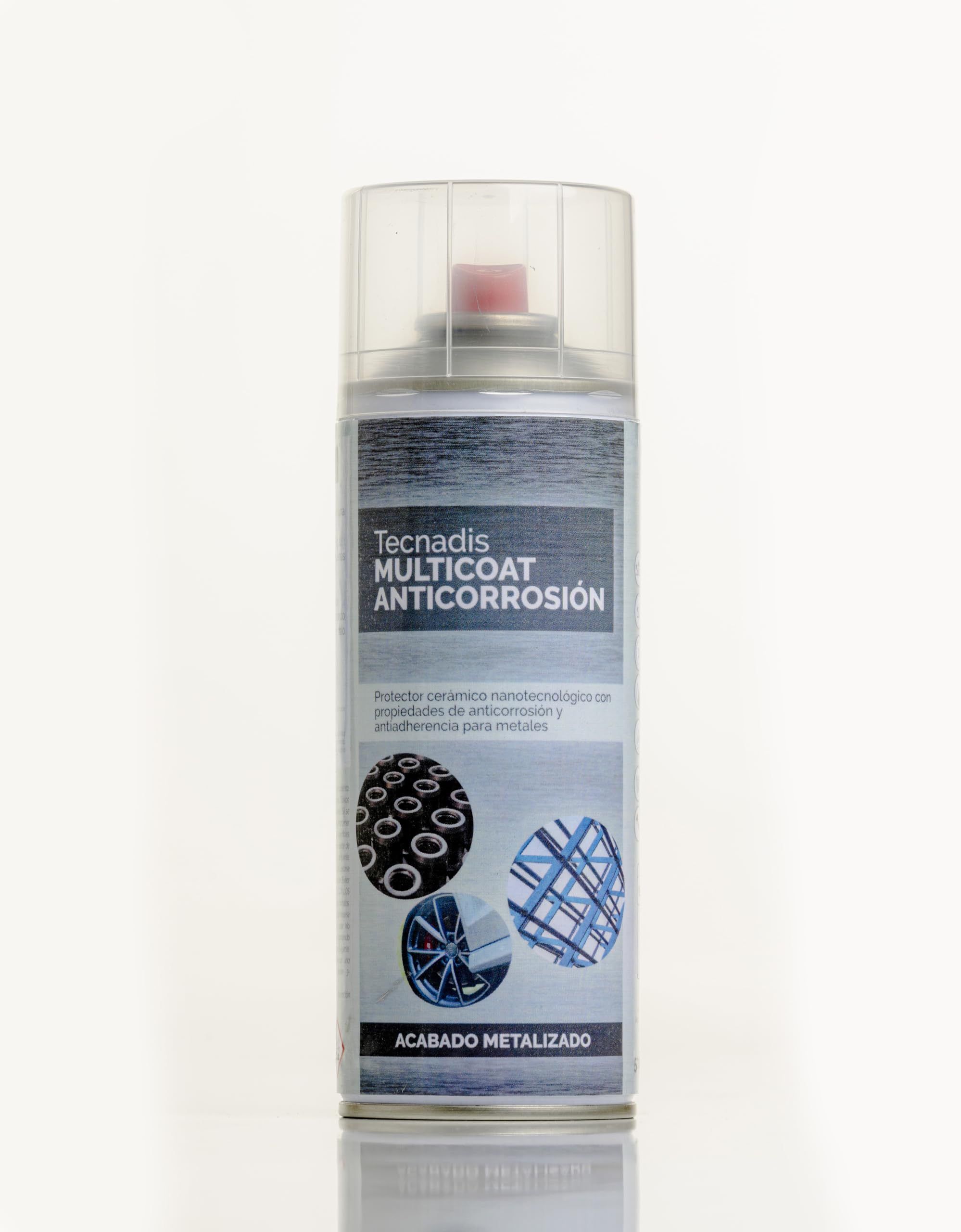 Tecnadis Multicoat Anticorrosión - Protector Anticorrosión para Metales. Protección Catódica - Gris Metalizado - Aerosol 400ml
