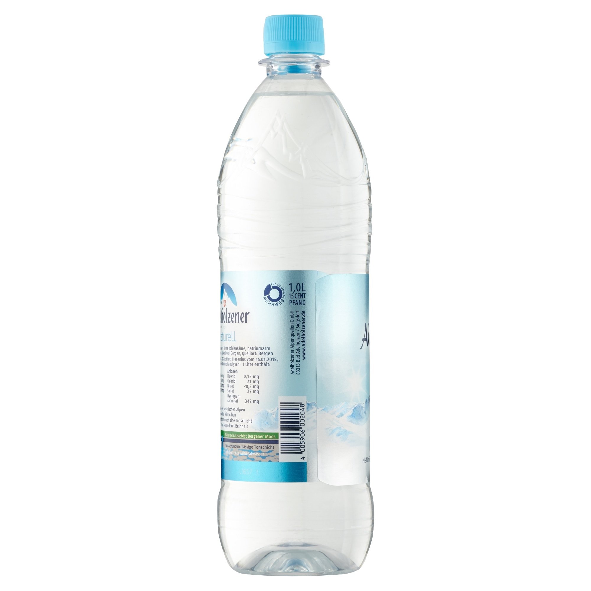 Adelholzener Mineralwasser Naturell MEHRWEG (12 x 1 l)
