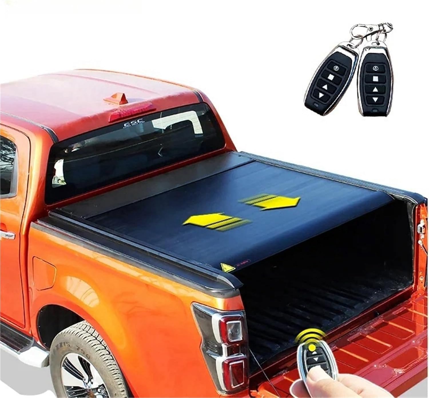 Truck Bed Cover Aluminum Roller Lid Retractable Hard Electric Tonneau Cover 2011-2022 Compatible with Dodge Ram1500 2500 3500