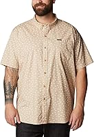 Vista 7 de Columbia Rapid Rivers Camisa de manga corta estampada Ancient Fossil Camp Icon MD, Icono de campo fósil antiguo