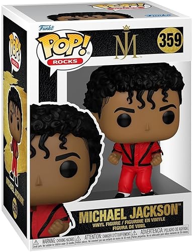 Funko Pop! Rocks Michael Jackson - (Thriller) - Figura de vinilo coleccionable - Idea de regalo - Producto oficial - para niños y adultos -