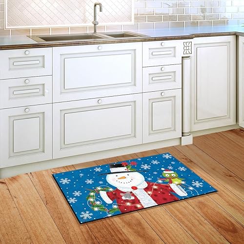 Miniatura 7 de Briarwood Lane Felpudo de Navidad con gnomos Happy Holiday de 30 x 18 pulgadas, para interior y exterior