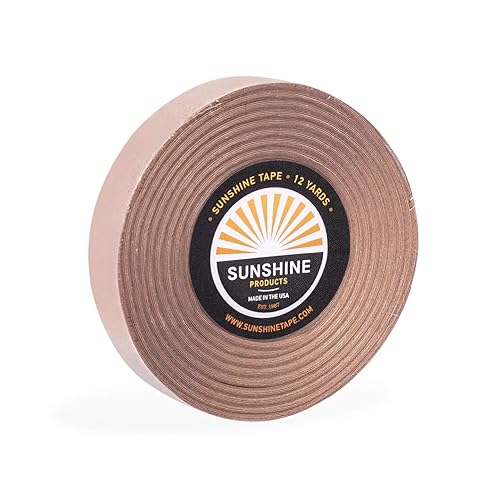 Miniatura 8 de Sunshine - Rollo de cinta adhesiva para peluca, doble cara, grado médico, aspecto natural, tupé y cinta de peluca (34 pulgadas x 3 yardas, un rollo,