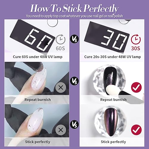 Miniatura 8 de BORN PRETTY Polvo cromado espejo metálico pigmento de camaleón decoración de uñas 9 tarros