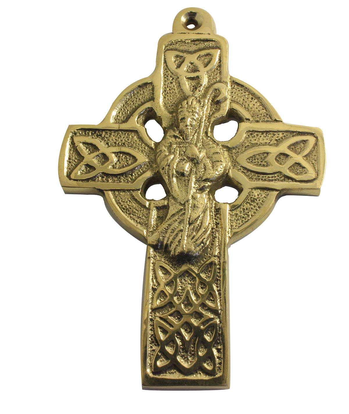 Liffey Artefacts Brass St. Patricks Celtic Cross