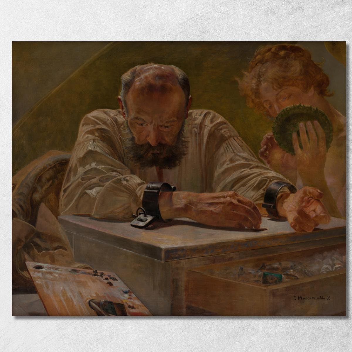Tableau Jacek Malczewski grand format pour décorer un salon élégant