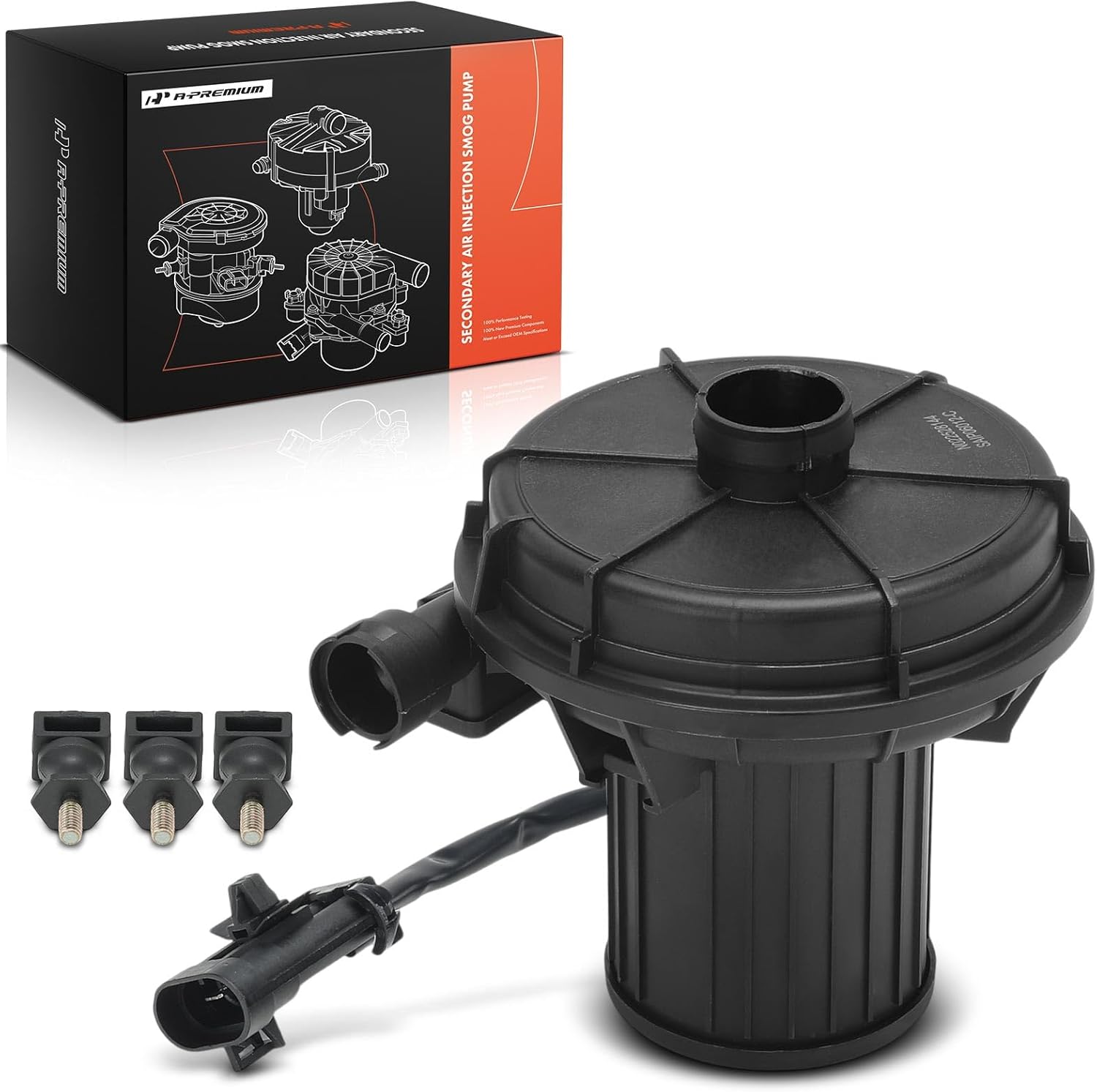 A-Premium Secondary Air Injection Smog Pump Compatible with Chevrolet Trailblazer 2006-2009, Trailblazer EXT 2006 & GMC Envoy 2006-2009, Envoy XL 2006 & Buick Rainier 2006-2007, 4.2L