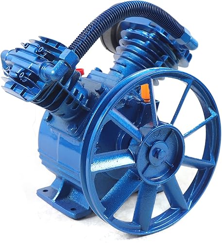 Miniatura 5 de 3HP Compresor de Aire Cabeza Bomba Motor de Hierro Fundido 2 etapas, 2-Cilindro, 2200W 175PSI (2-Cilindro 3HP)