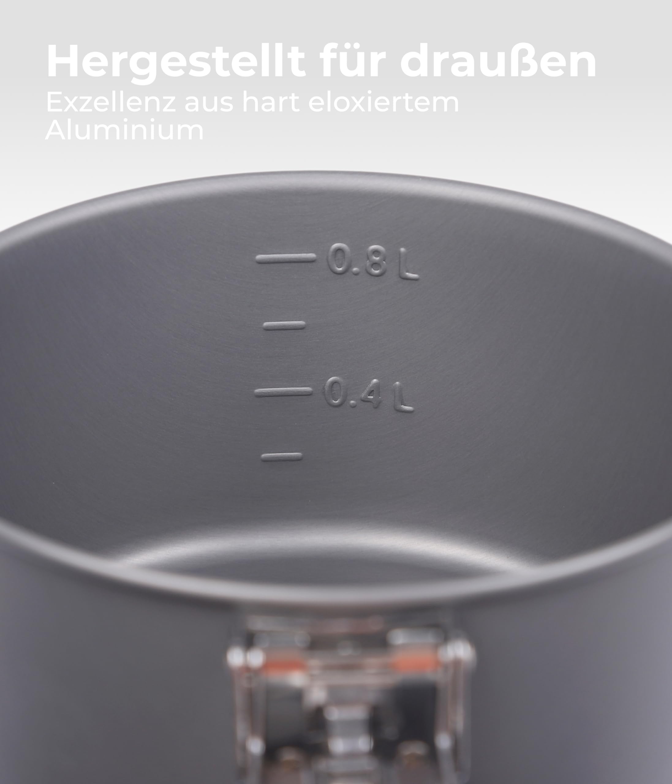 Fire-Maple Feast Camping Geschirr Set aus Edelstahl und eloxiertem Aluminium Feast