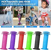 Vista 5 de Empuñaduras de bicicleta para niños, empuñaduras de manillar de bicicleta de 4.134 in con patrón de hongos para bicicletas, bicicletas de equilibrio