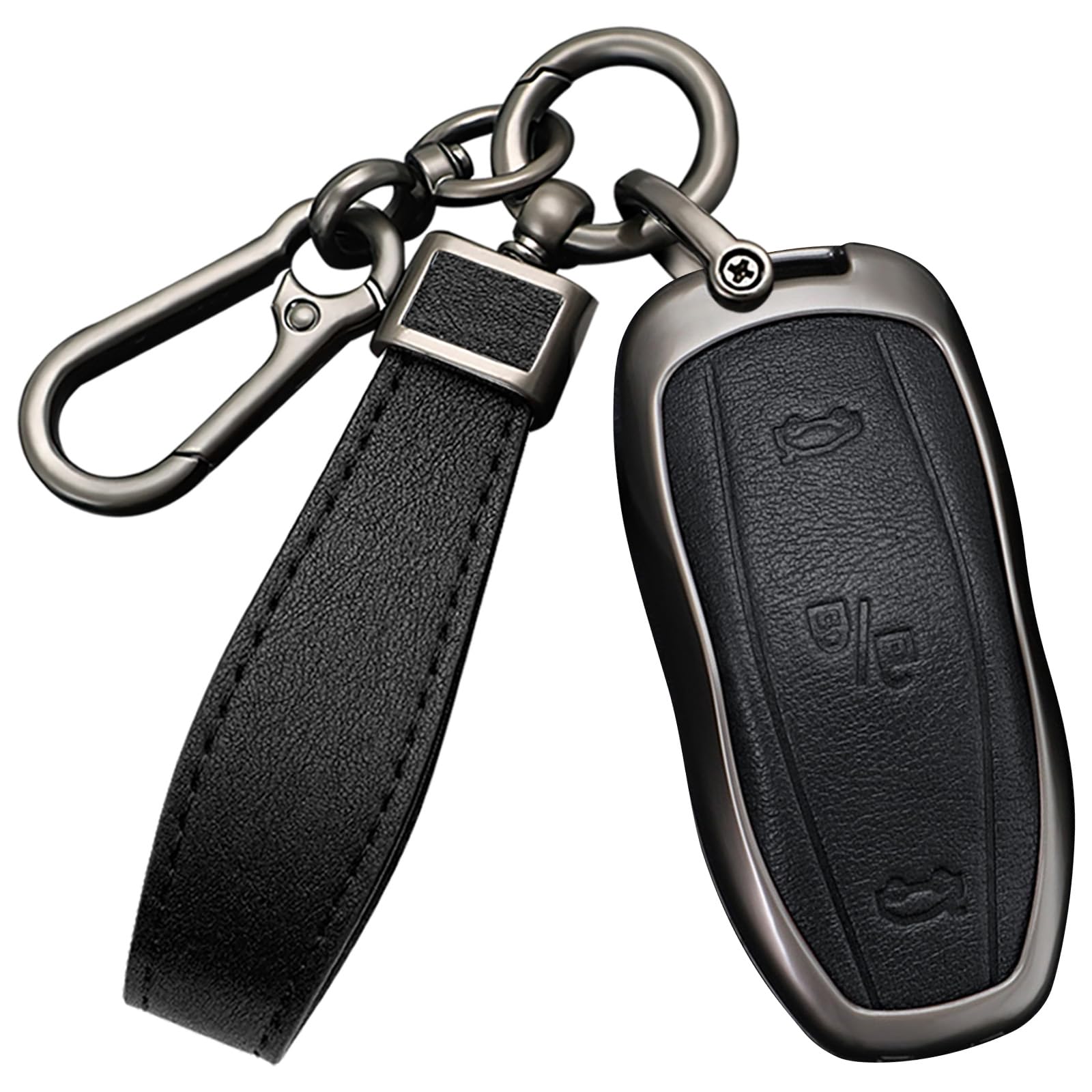 Coque de clé compatible avec Tesla Model S antichoc en cuir - 8