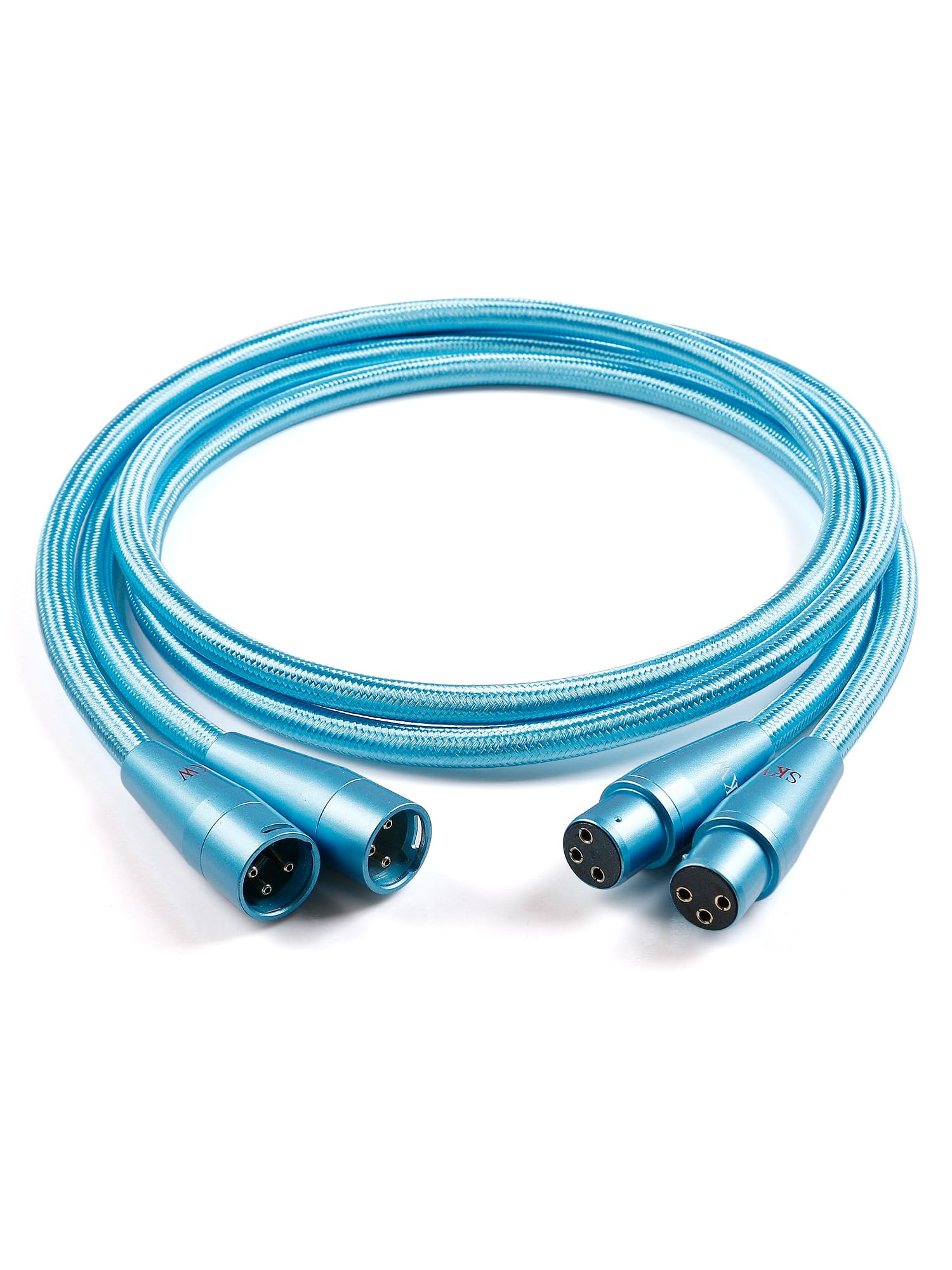 SKW XLR オーディオケーブル Amazon | SKW XLRオス-メス マイク/バランスオーディオケーブル 1m 2本