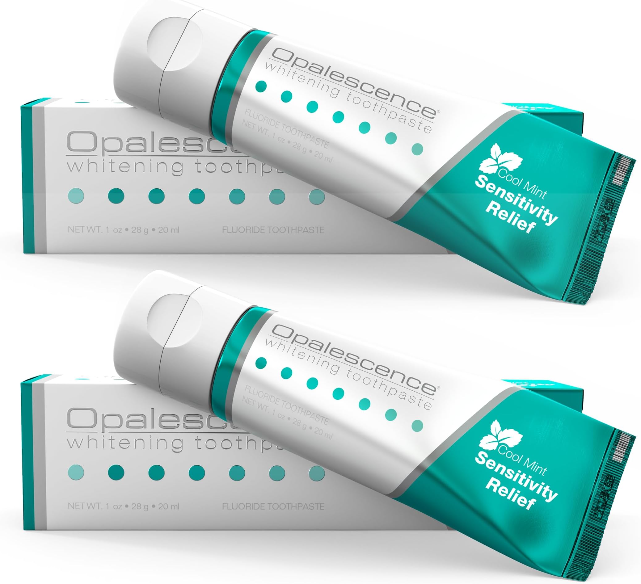 Whitening Toothpaste Sensitive Travel Size 1 Ounce (2Pack) Fluoride Teeth Whitening Toothpaste for Sensitive Teeth, Mint Flavor 3472-2