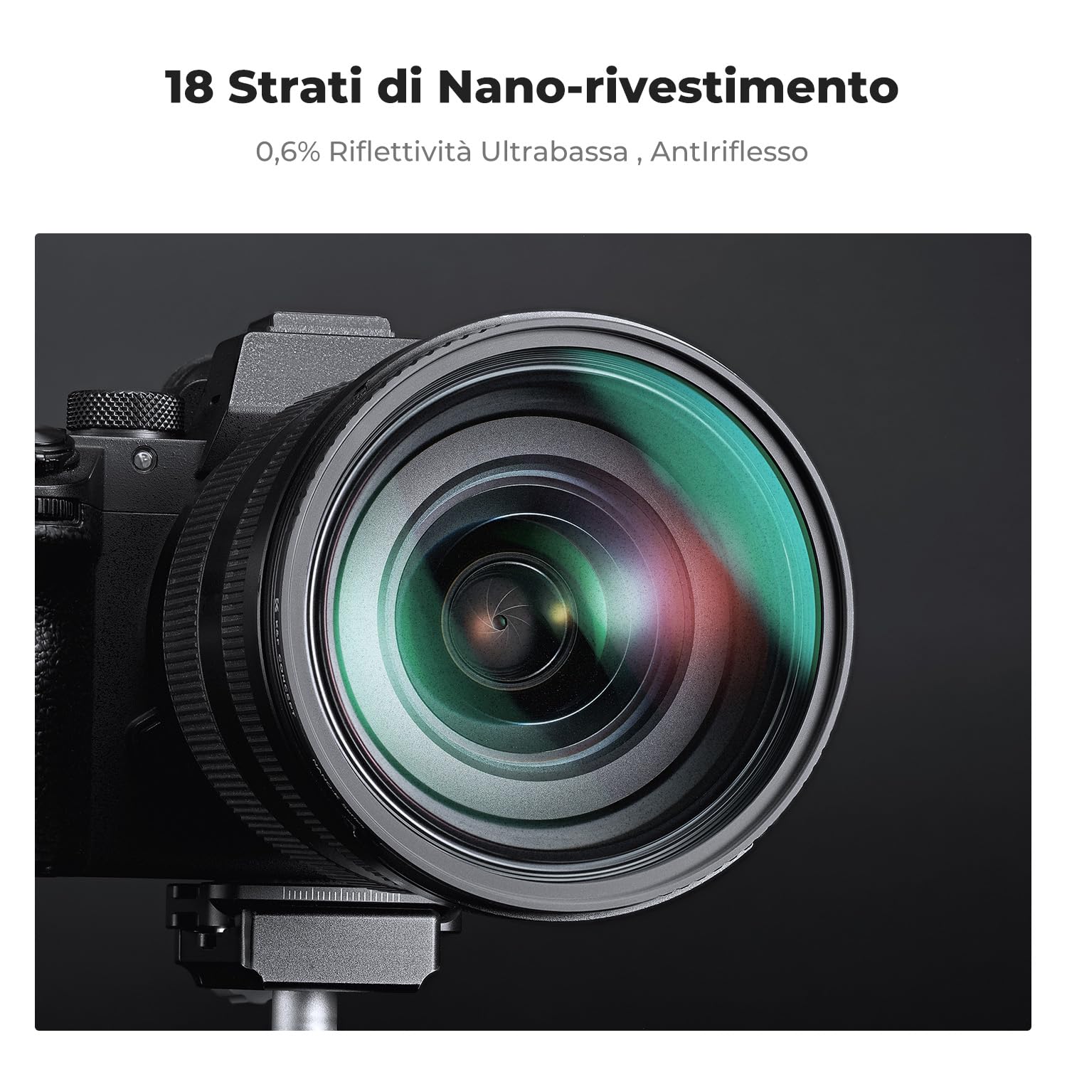 K&F CONCEPT Nano-Klear 2 Pack 52mm Filtros Black Diffusion 1/8+ Black Mist 1/4 Ultrasottili in Vetro Ottico con Nano Rivestimento con 3Pcs Panno di Pulizia