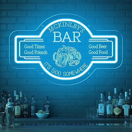 Miniatura 9 de Letrero de neón personalizado para garaje para decoración de pared, letreros LED de garaje con nombre personalizado para hombres, luz de neón