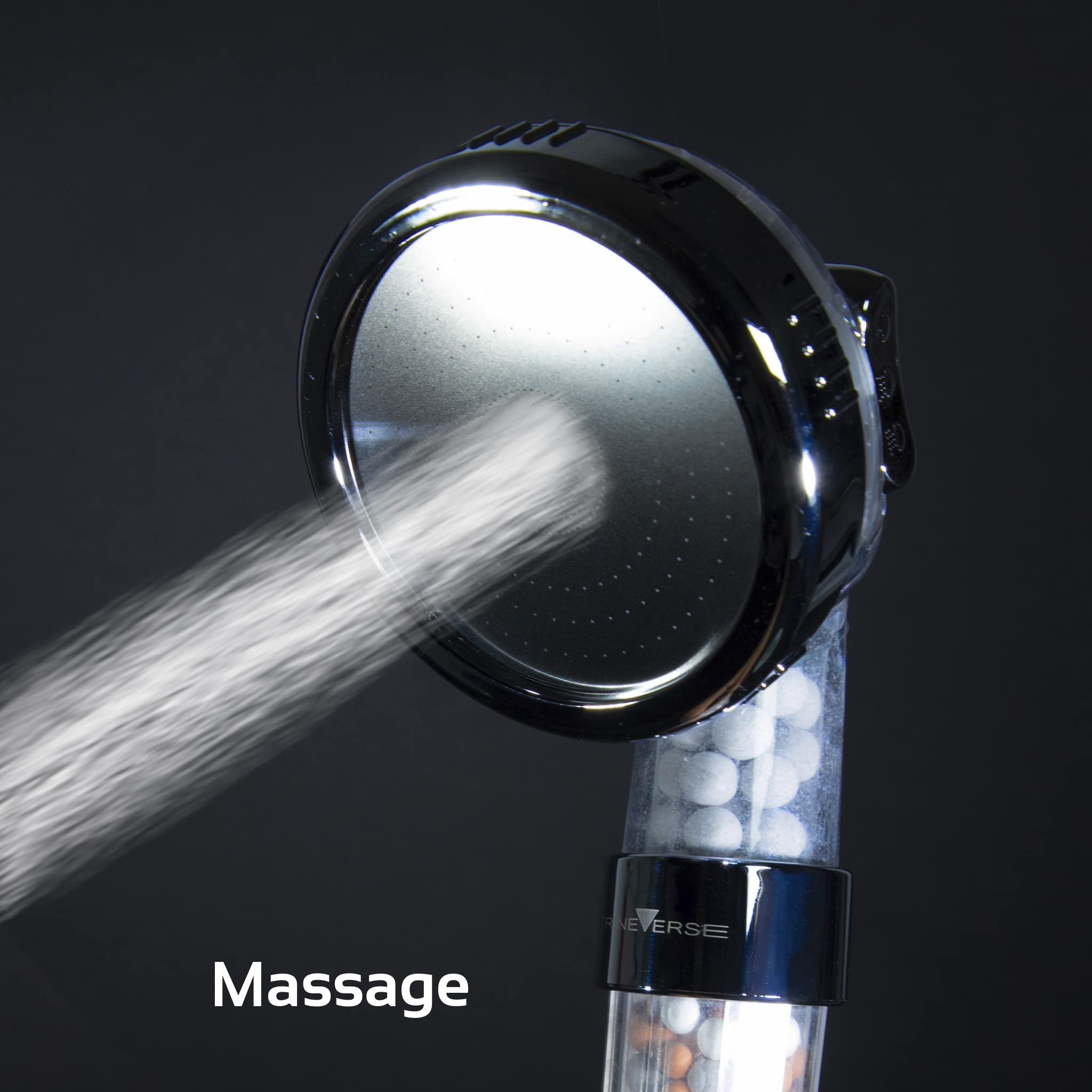 Mineral Aqua Stream - Cabezal de ducha filtrado - Filtro de cabeza mineral - Purificador de flujo para niños, mascotas y adultos - Cuida tu piel - Purifícate