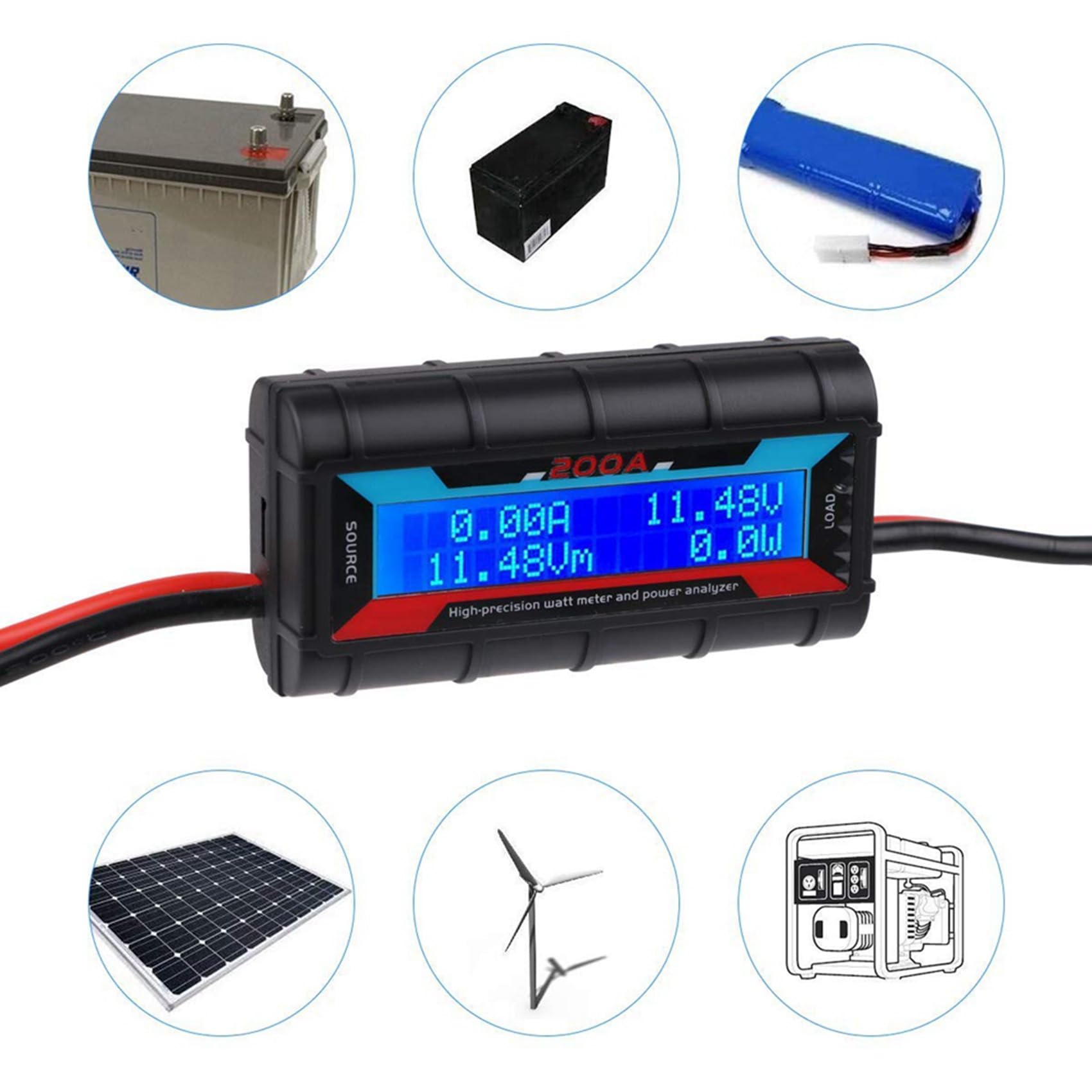 Miernik mocy USB Szeroki zakres napięcia 4,8-60 V Dane w czasie