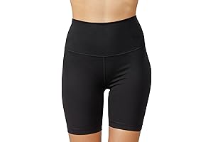 Yogalicious Women's Lux High Waist Squat Proof Biker Shorts 2-Pack