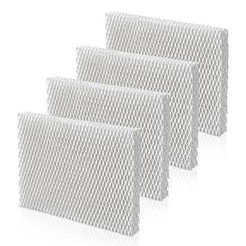 Pokin MD1-0034 Humidifier Filters Wick Replacement Compatible with Vornado Evaporative Humidifier Model md1-0034 EV100 EV200 EVDC300 EVDC500 Evap2 & Evap40 Filter - (4Pack)
