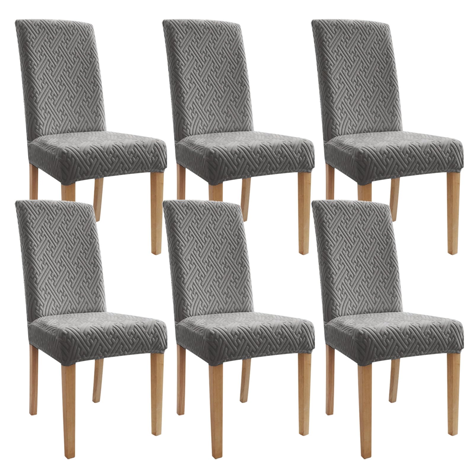 Promindflyplka Chair Covers Dark Grey Plaid