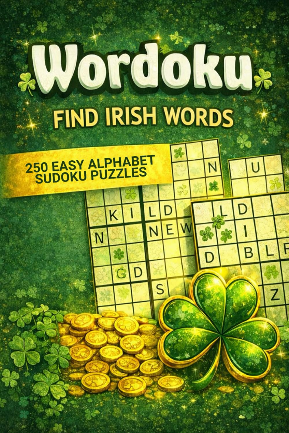 Wordoku. Find Irish Words: 250 Easy Alphabet Sudoku Puzzles