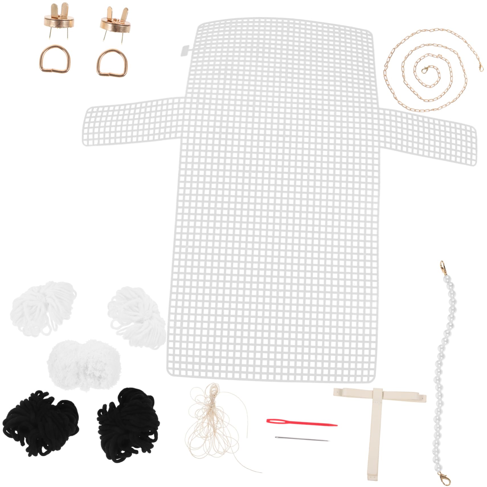 ARTIBETTER 3 Sets Beginner Handmade Bag Kit Bag Handles Chain Making Accessories Craft Materials