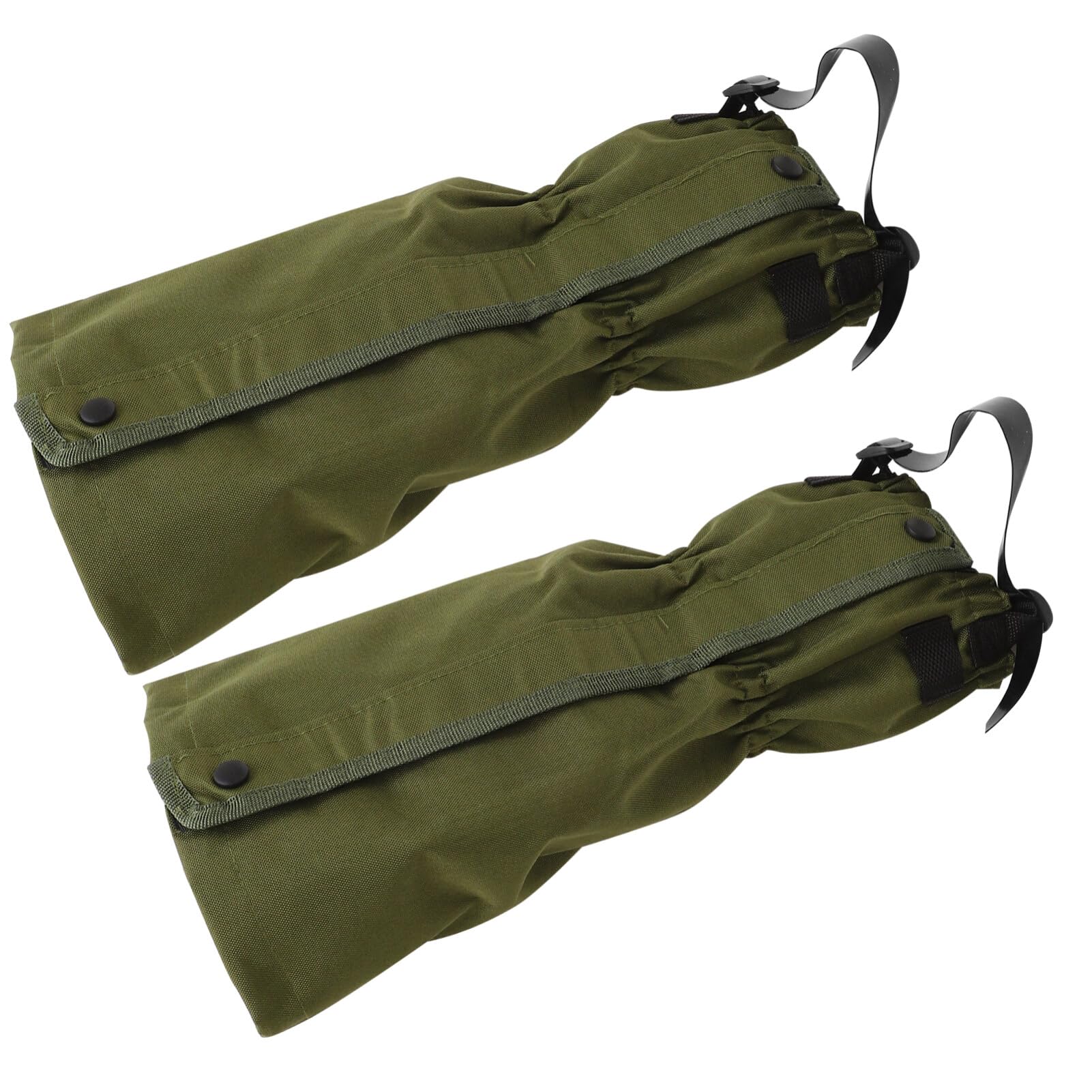Guêtres Randonnée Imperméables Pliables, Paire Compacte, Oxford Vert