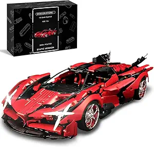 DOSCOR Apello EVO Sports Car Building Kit,1:8 Scale Technical Super Car Building Blocks Set for Adults,Men&Teens,Adult Collectible Model and Engineering Toy(3669+ Pcs)