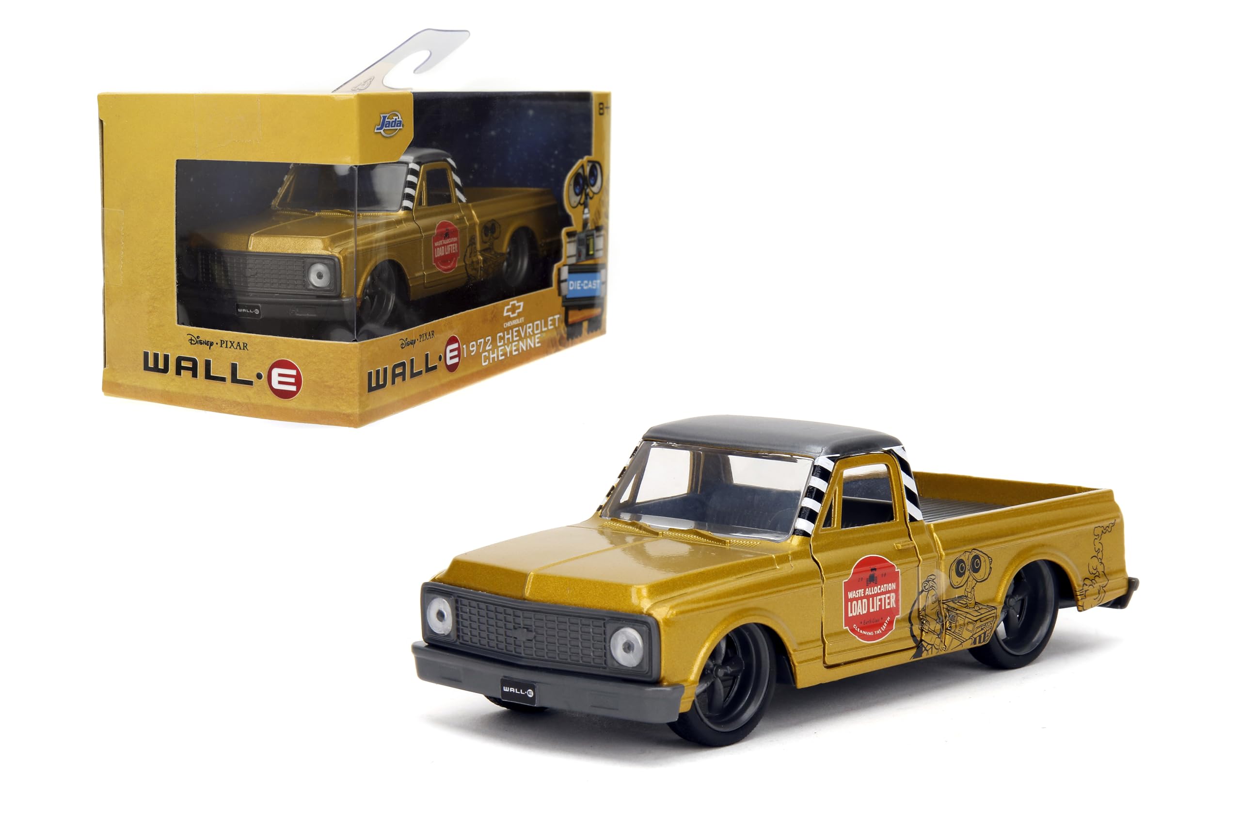 Amazon.com: Jada Wall-E / 1972 Chevrolet Cheyenne 1:32 Die-Cast