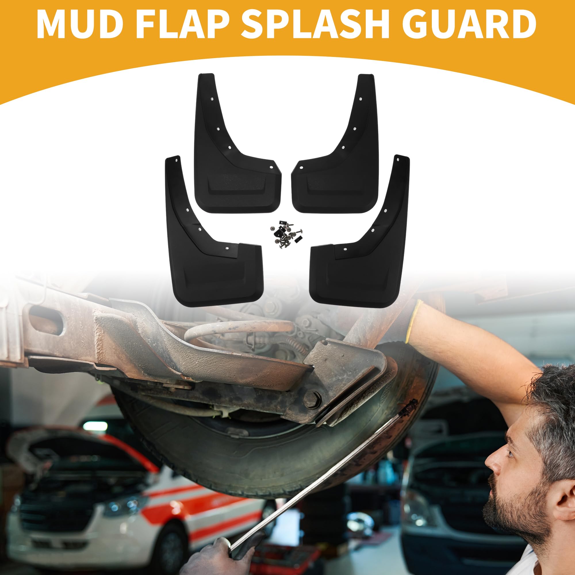 Mud Flaps For 2021-2024 Dodge Ram 1500 (No OEM Fender) – Splash Guards, No Drilling Required - View #8