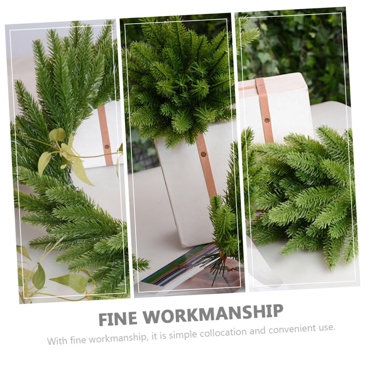 PRETYZOOM 40stücke Künstliche Tannenzweige Für Weihnachten Mit Gabeln Für -Dekoration Und Bastelprojekte Weihnachtsdeko Für Ihr Zuhause Und Feiern