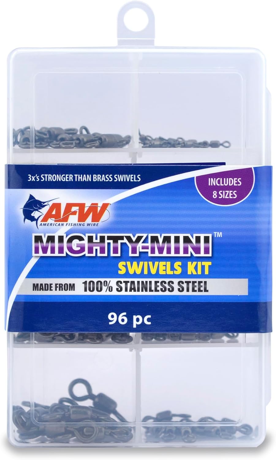 AFW Tackle Rigging Kits – Complete Saltwater Fishing Rigging Kit with Crimp Sleeves, Terminal Tackle, Storage Box, and Components for Fishing Leader Rigging & Lure Making Supplies