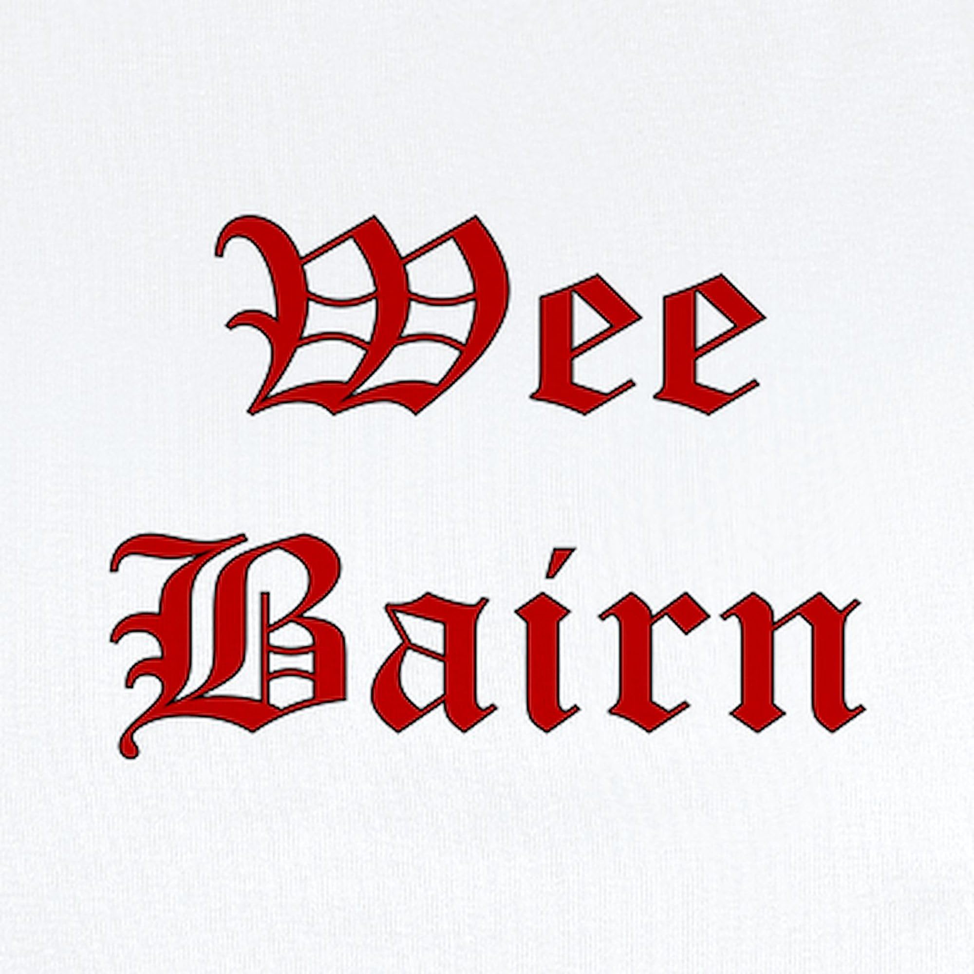 CafePress Wee Bairn Infant Bodysuit Cute Infant Bodysuit Baby Romper Cloud White