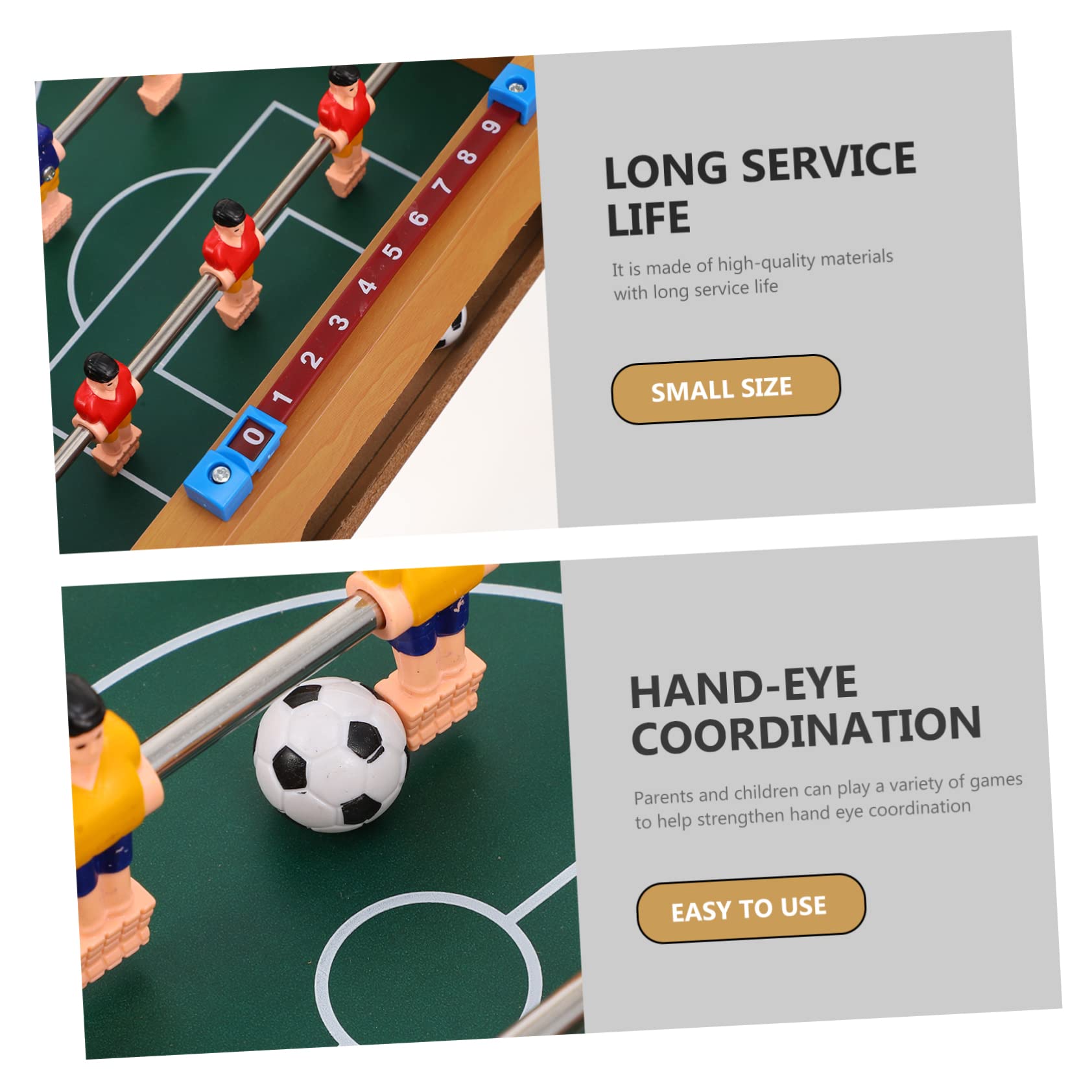 Kisangel Gioco Da Tavolo Calcio Interattivo Genitore-figlio Resistente, Compatto e Segnapunti, Giocattolo Educativo Per Ragazzo Ragazza e Famiglia