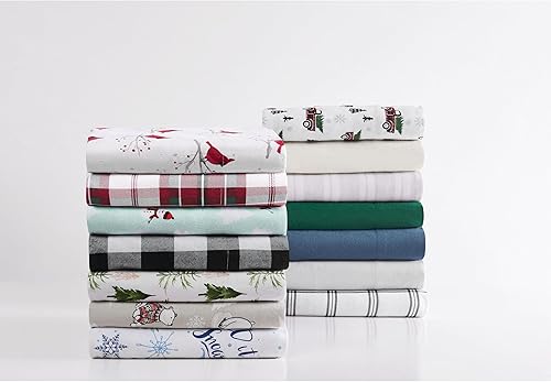 Miniatura 10 de Truly Soft Everyday - Juego de sábanas y fundas de almohada de 3 piezas tamaño individual - Colección de franela sólida, 100% algodón - Gris