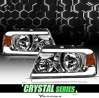 Vista 10 de Alpha Owls 8711378 Projector Headlights With Switchback Sequential LED Bar & Startup Light - Black Amber Fits 2004-2008 Ford F150 / 2006-2008