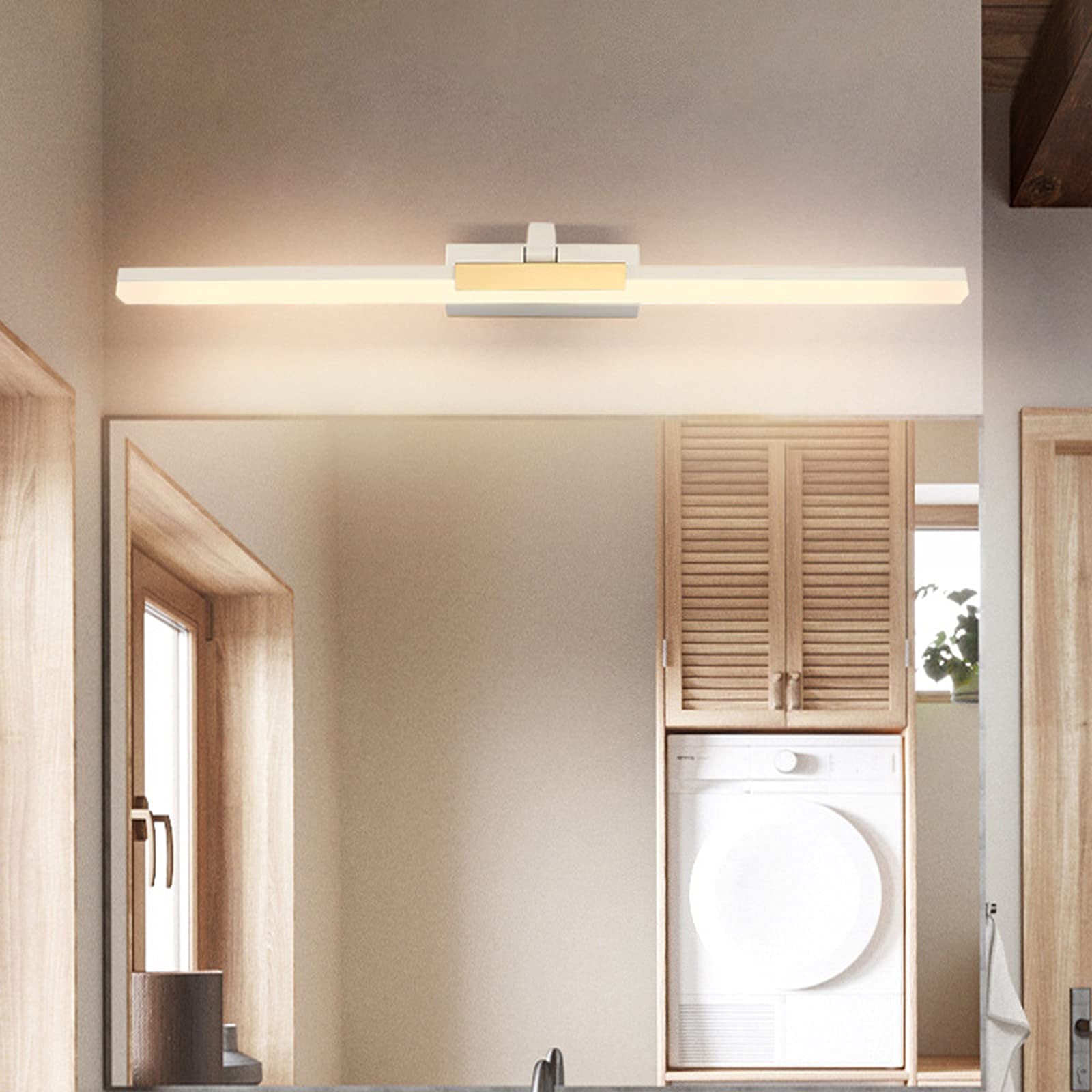 Applique miroir LED style américain pour une salle de bain moderne