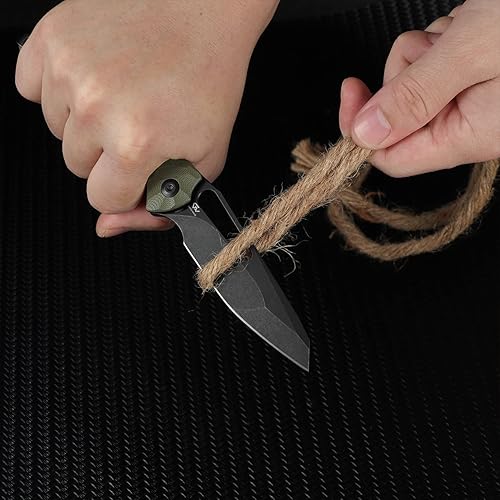 Miniatura 9 de CIVIVI Cuchillo plegable Spiny Dogfish, cuchillo de bolsillo Gavko para EDC, cuchillo utilitario de 3.47 pulgadas, hoja de acero 14C28N, mango G10,