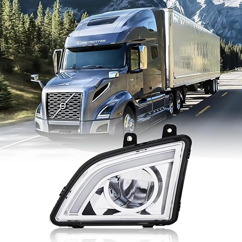 Unitedlu Front Bumper Driving Fog Light Lamps Compatible with Volvo VNL Trucks 2