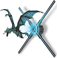 Missyou 20.5 Inch 3D Hologram Fan Projector - HD LED Holographic Display with WiFi App, Bluetooth, Remote & 1500 Videos