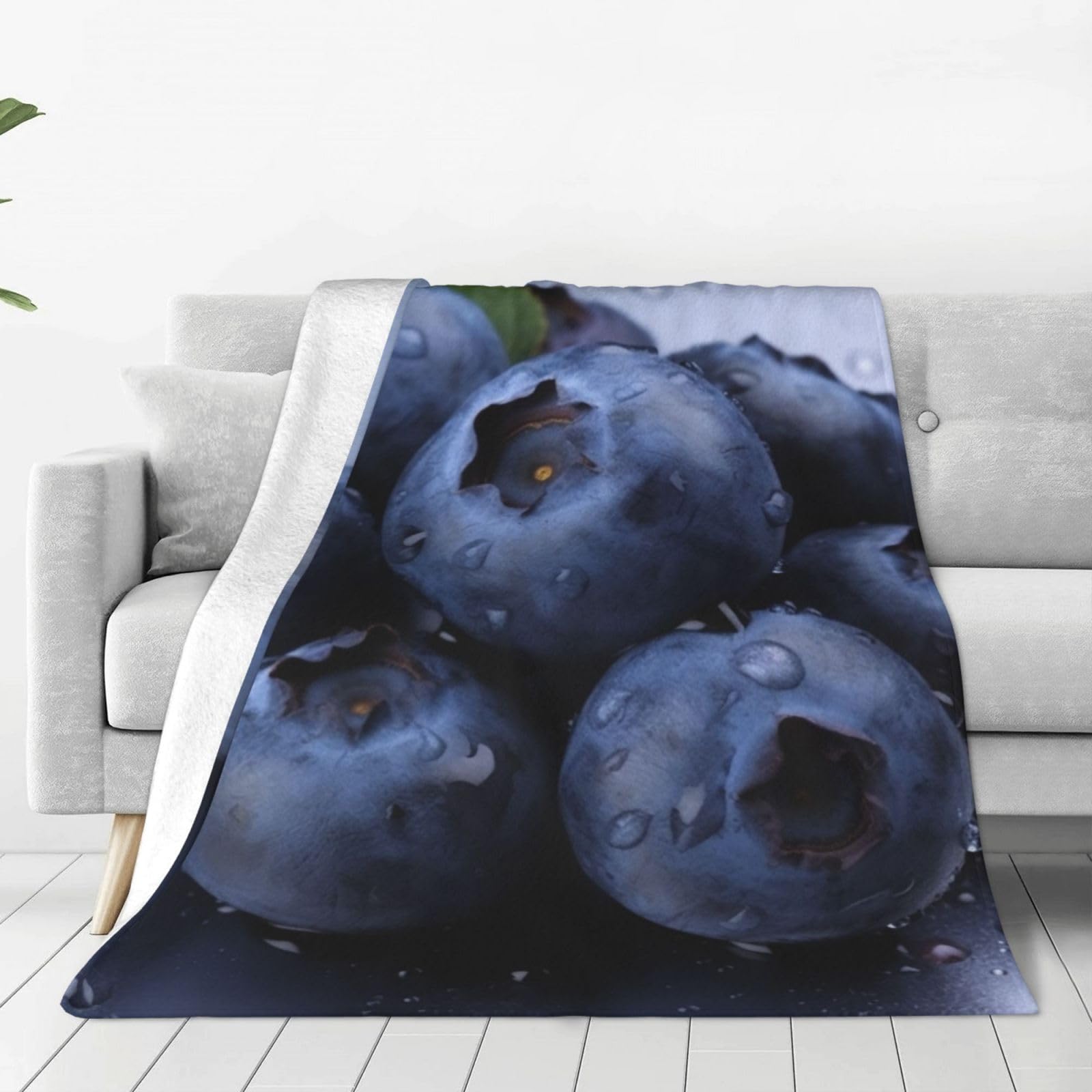 Couverture pour canapé en flanelle devant la télé | Plaid 152x127 cm