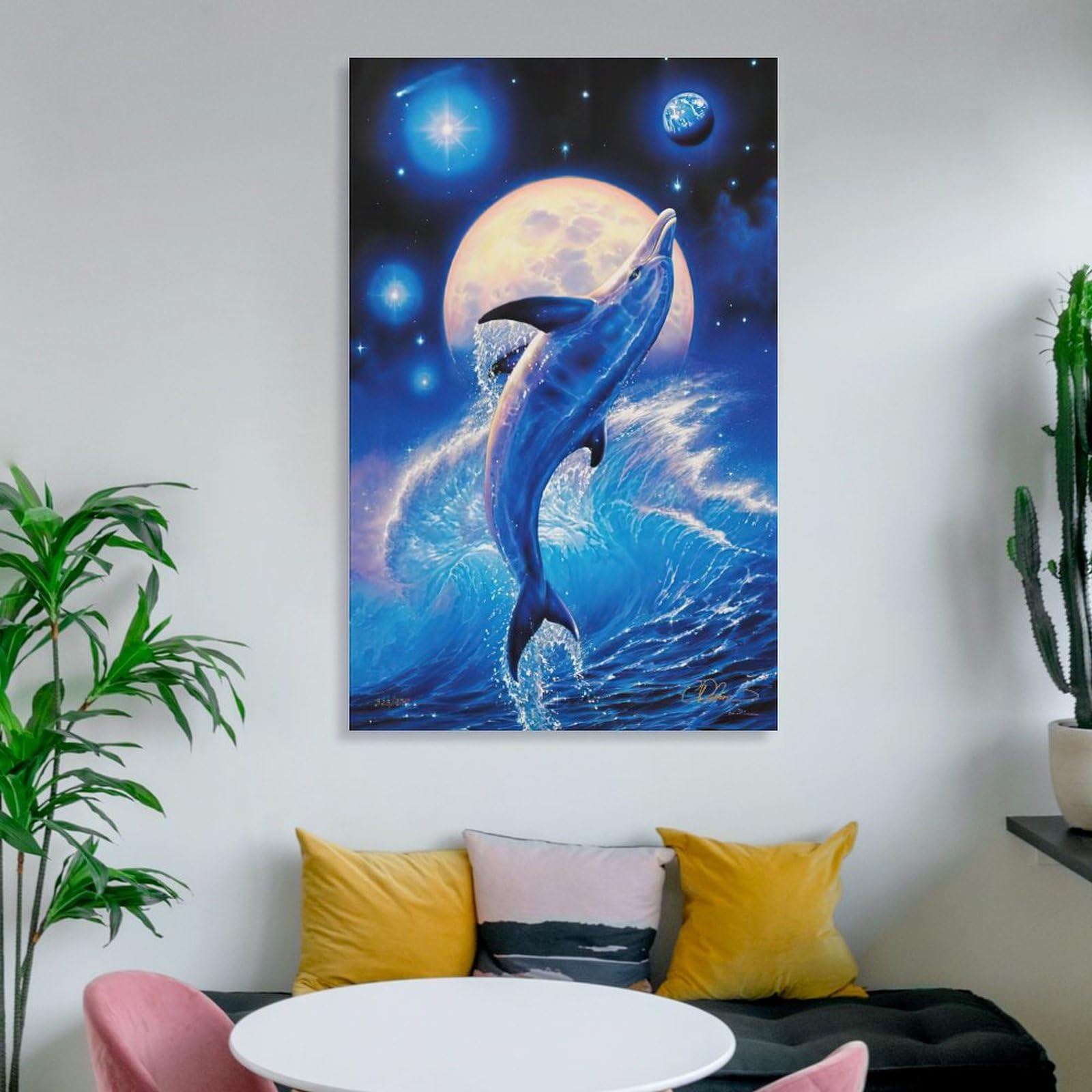 Amazon.co.jp: 青い海 クリスチャン・ラッセン カラフルな海 海景画